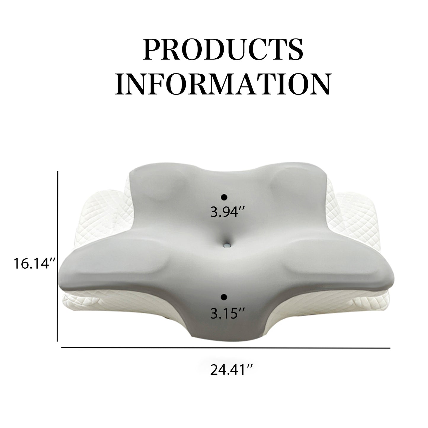 Memory Foam Cervical Neck Pillow Butterfly Shaped Orthopedic Slow Rebound, Ergonomic Neck Support for Back Side Stomach Sleepers – Neck & Shoulder Pain Relief Pillow
