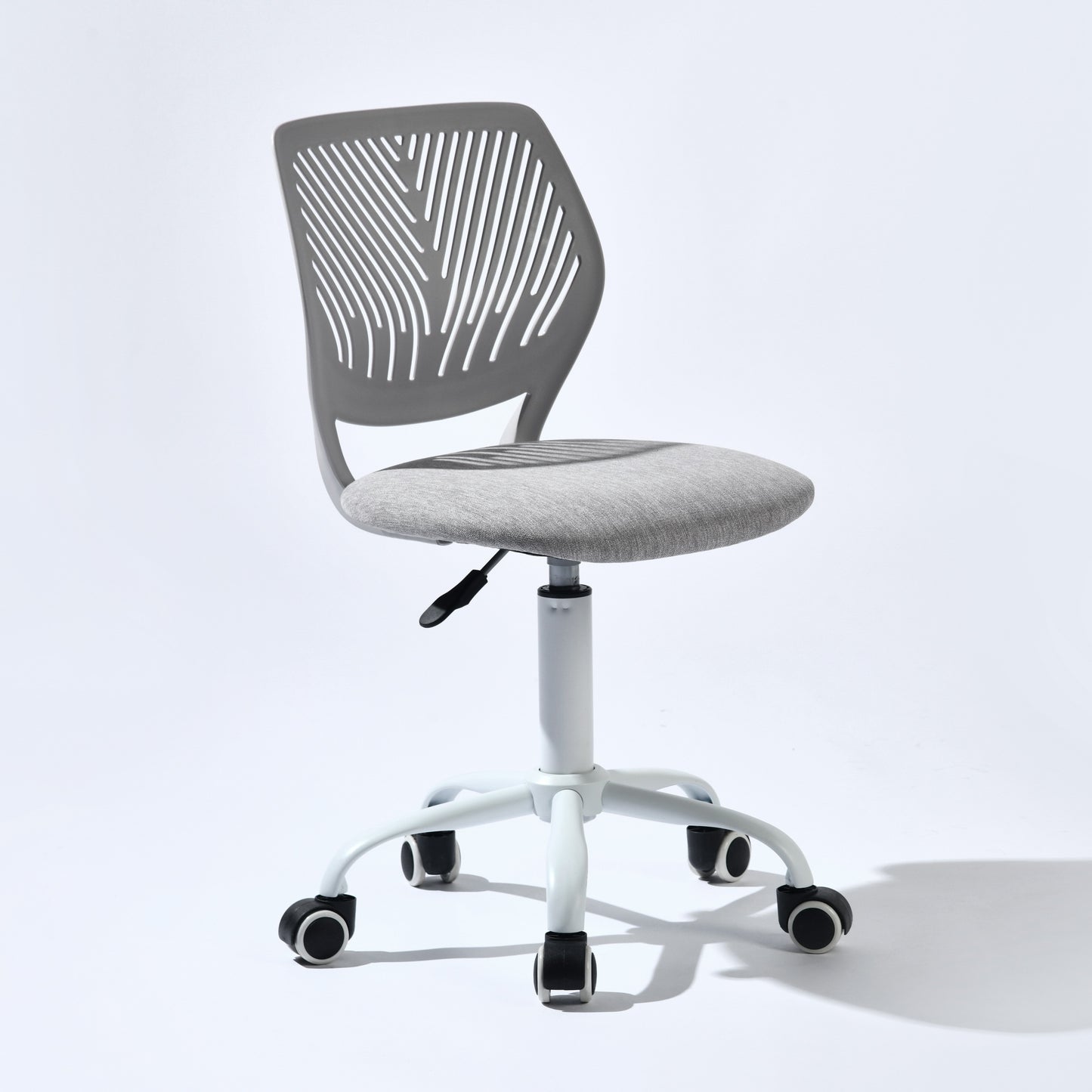 Compact Armless Office Chair Adjustable Height Swivel with Soft Cushion - Small Space Task Chair for Home Office Living Room Dining Room, Grey Pink Aqua Yellow Blue Beige Canada