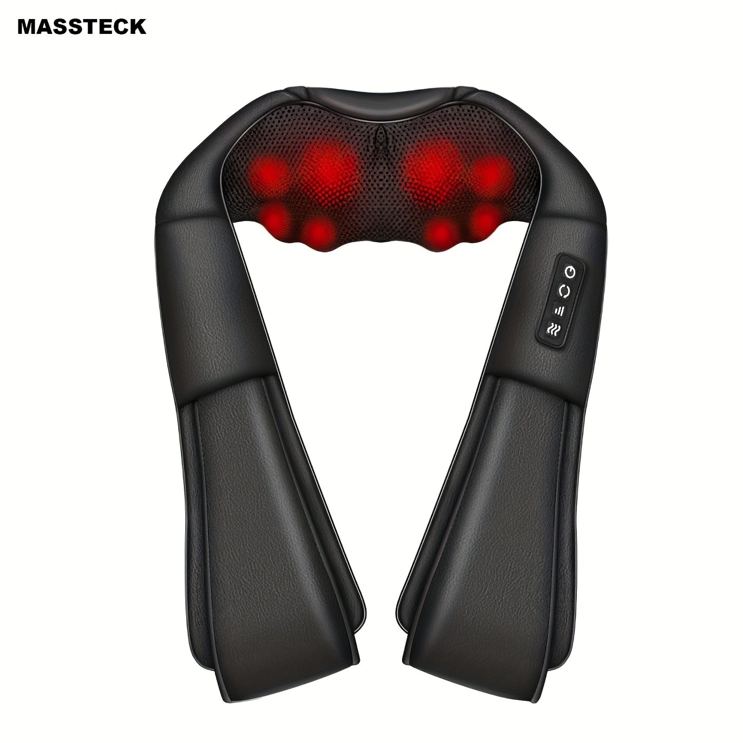 Shiatsu Neck Massager with Heat & Storage Bag - 3D Kneading Deep Tissue Massage for Neck, Back & Shoulders, Muscle Relaxation at Home & Office, Comfort Gift for Women & Men