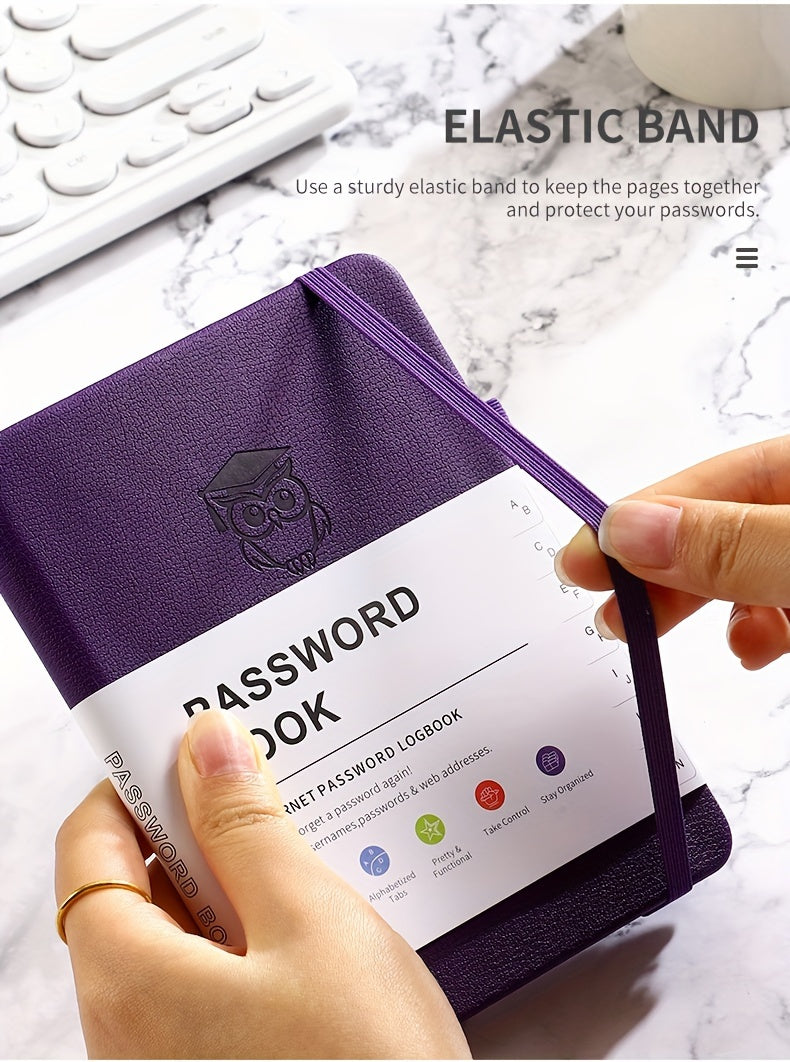 Password Book A6 Pocket-Sized, Internet Password Log Book with Alphabetical Letter Labels, Website Login Address Keeper & Organizer for Seniors Adults β Small Discreet Password Notebook