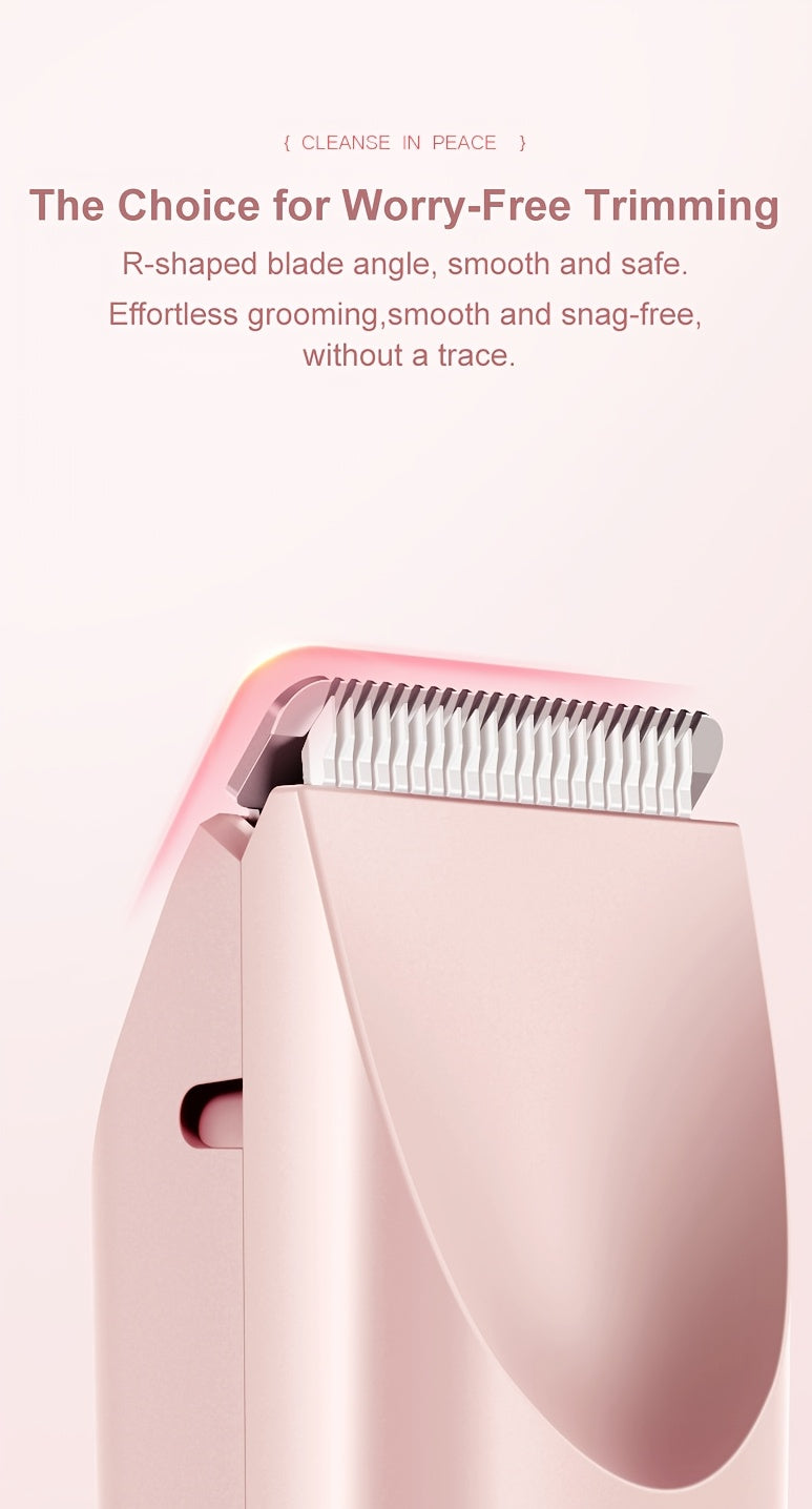 2-in-1 Electric Shaver for Women & Men - Aluminum Foil Body Hair Remover for Armpits & Full Body, IPX6 Waterproof, Dry/Wet Use, Type-C Rechargeable Mini Razor with Ultra-Long Battery Life
