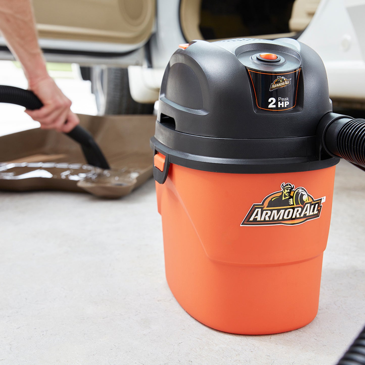 Wet Dry Vacuum Cleaner 1.5 Gallon 2 Peak HP 600W with Blower Function, Crevice Tool, Utility Nozzle, 10-Ft Reach, Wall Mountable – Shop Vac for Car, Garage, Workshop & Home