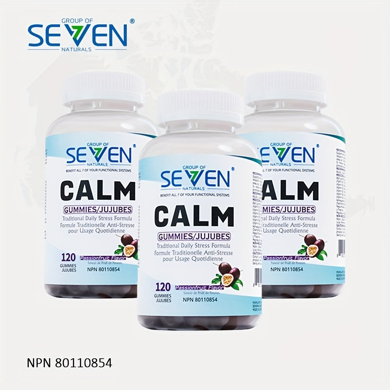 Magnesium Bisglycinate Calm Gummies – 120 Count Stress & Sleep Support Supplement, Passionfruit Flavour, Relaxation Gummies for Adults, Daily Wellness Supplement | ShopVora CA