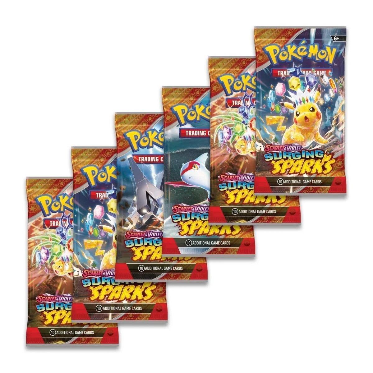 Pokemon TCG Surging Sparks Single Booster Pack - 10 Cards Per Pack, English Set, Collector & Player Gift for Kids & Adults