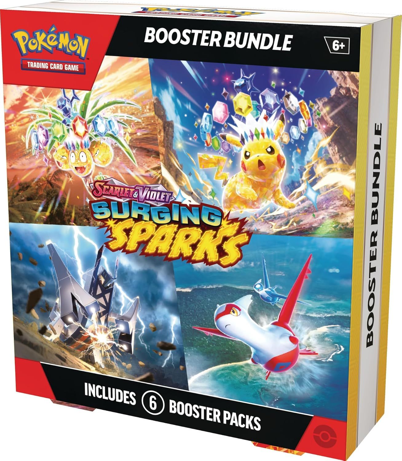Pokemon TCG Scarlet & Violet Surging Sparks Booster Bundle - 6 Booster Packs, 10 Cards Each, Expand Your Collection, Gift for Pokemon Fans and Collectors