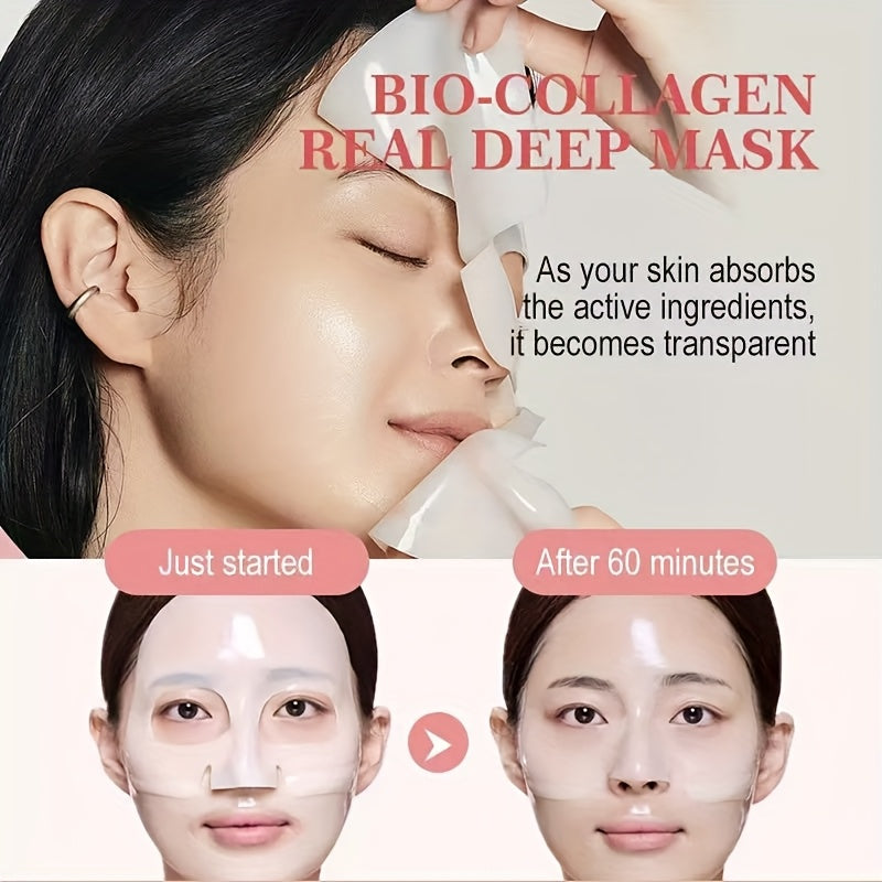 Collagen & Hyaluronic Acid Face Mask Set – 16 Sheets / 4 Boxes, Firming & Moisturizing Night Mask, Nourishes Dry Skin, All Skin Types, Birthday & Mother's Day Gift for Women | ShopVora CA