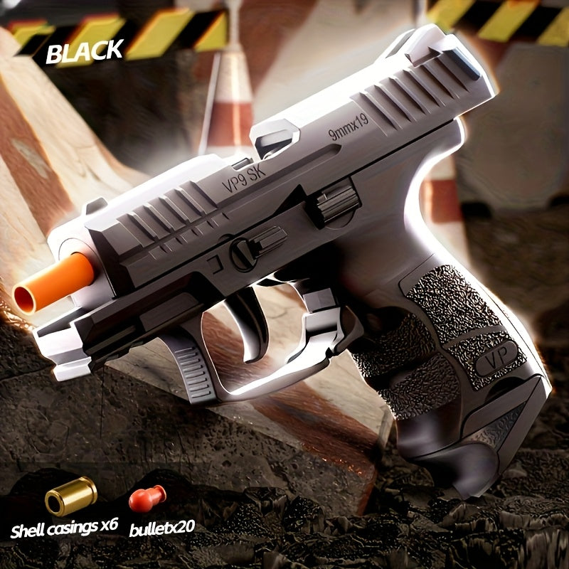 Cool Toy Gun with Ammo Bullets & Magazine for Kids – Heavy Texture Realistic Design, Role Play Toy Pistol, Birthday & Holiday Gift for Boys & Girls