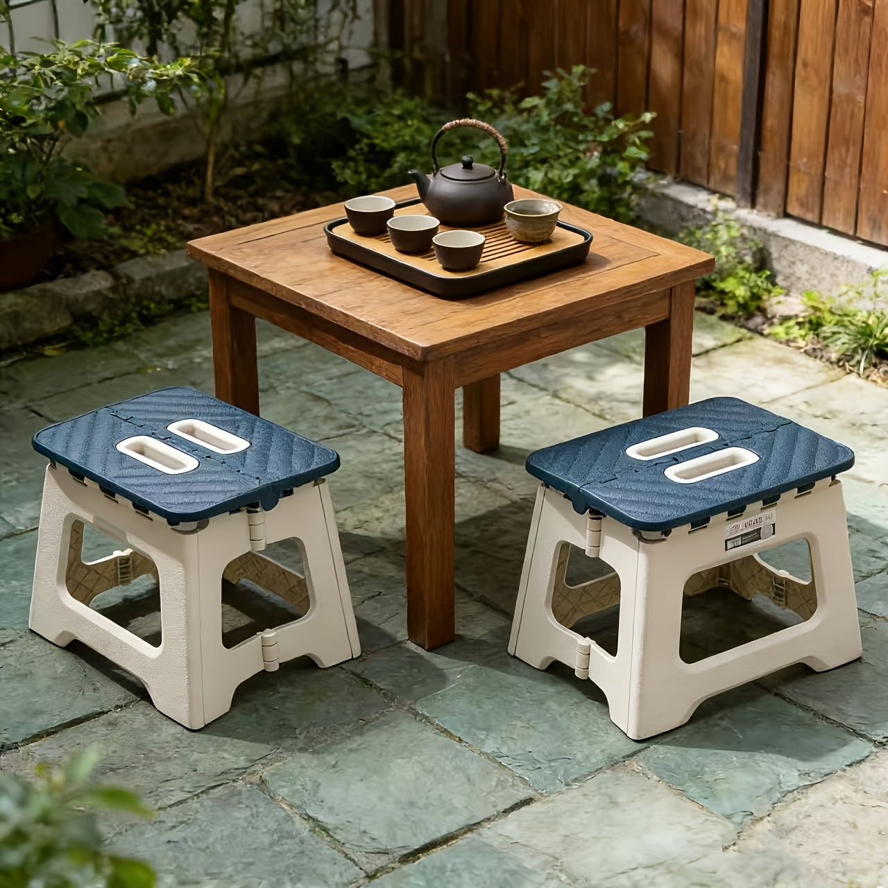 Foldable, Lightweight, And Sturdy Portable Stool with A Handle And Non-slip Features, Suitable for The Kitchen, Bedroom, Outdoor Camping, Fishing, Hiking, Barbecue, Bathroom; Compact Design, Easy to Carry, Versatile, Perfect for Outdoor Enthusiasts