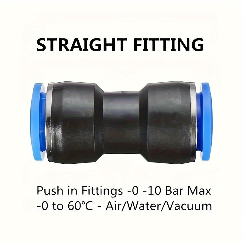 New Type of Pu4/6/8/10/12 Pneumatic Quick Connector Fittings for Air Tubing with Push-In Joints