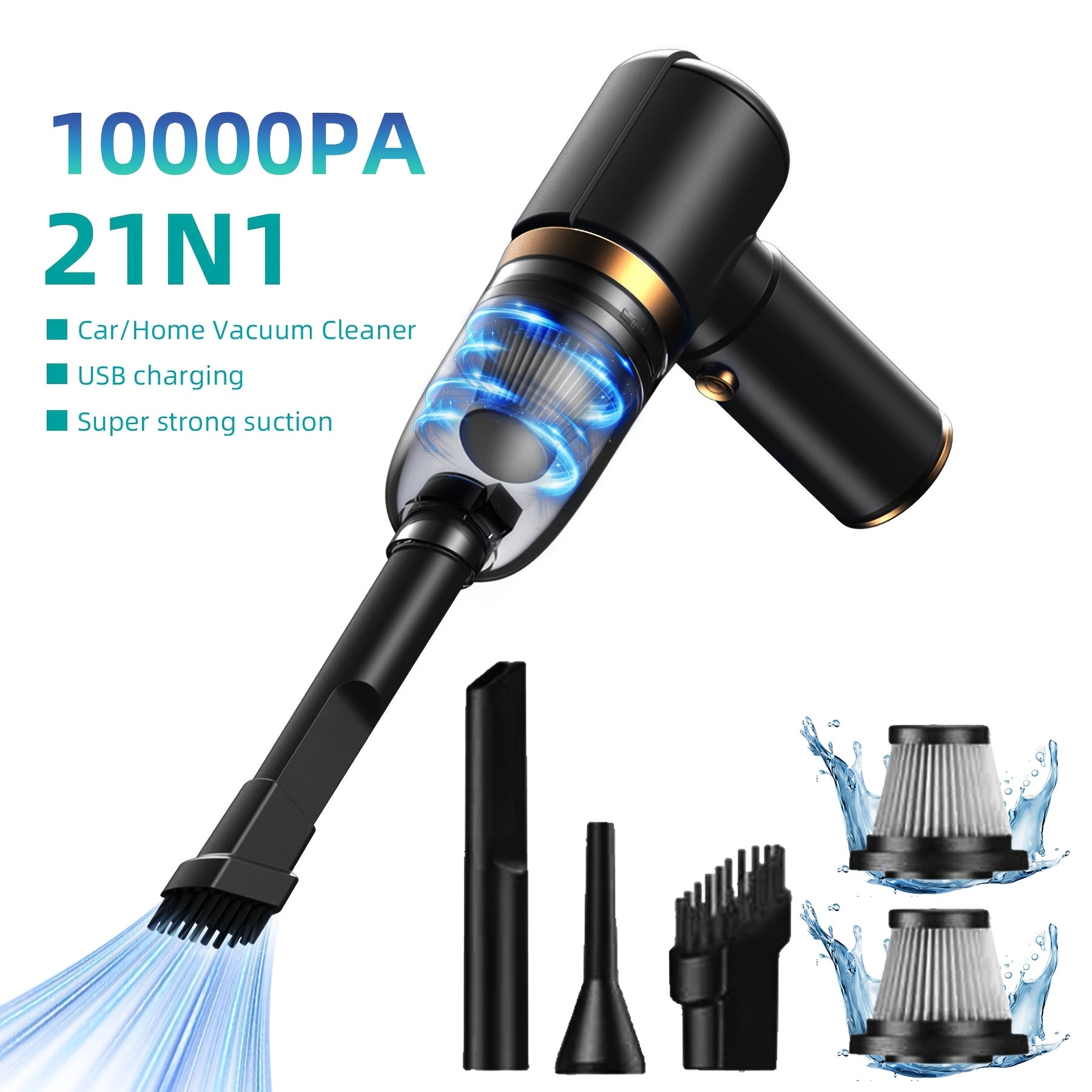 Cyclone Cordless Handheld Vacuum Cleaner with Wireless Charging – Portable Powerful Suction for Car Office Home, Low & High Power, Heavy-Duty Cleaning Canada