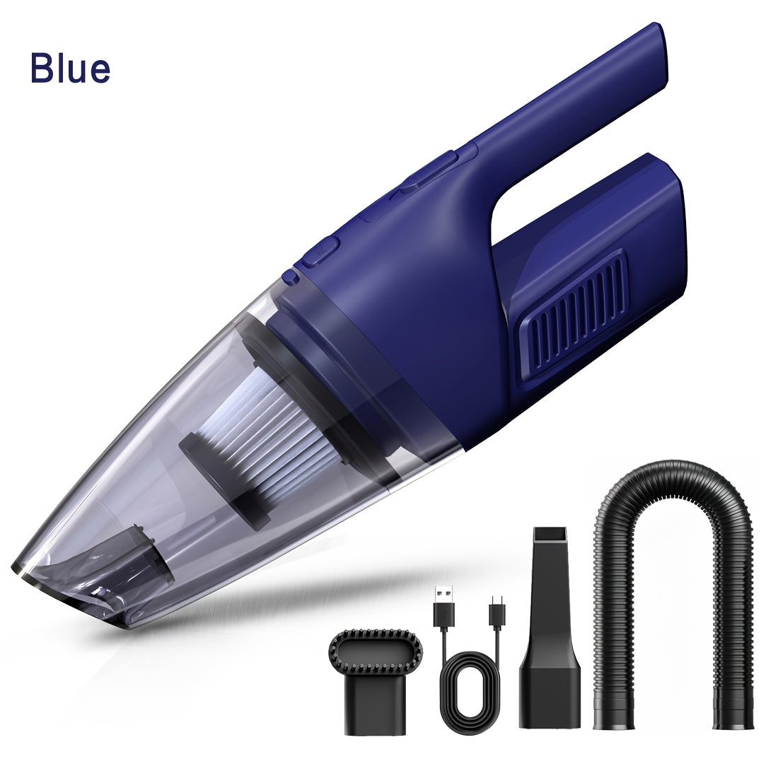 Portable Vacuum Cleaner 6800PA Powerful Suction – 2000mAh Cordless Handheld Vacuum for Car Interior, Home & Pet Hair, Quiet Operation, Women's Car Accessory & Gift