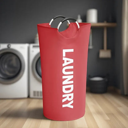 95L Foldable Laundry Basket with Soft Padded Handle – Large Collapsible Clothes Hamper for Bathroom, Bedroom, Laundry Room, Balcony & Dorm, Waterproof Fabric Storage Bin