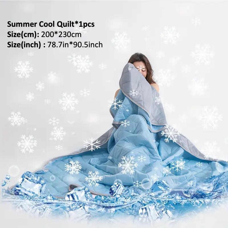 Cooling Blanket for Hot Sleepers – Lightweight Breathable Polyester Summer Quilt, Reversible Geometric Design, Night Sweats Relief, Bed Couch Travel, Machine Washable | Canada