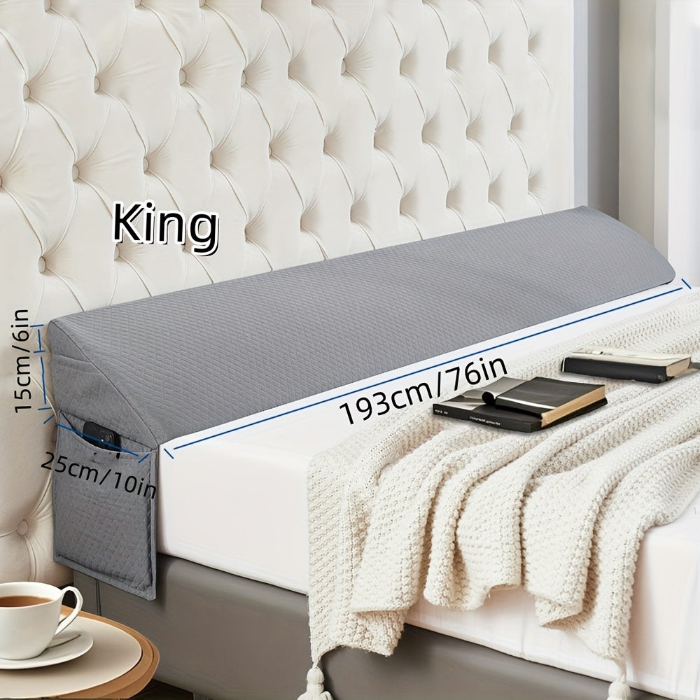 Bed Wedge Pillow, Bed Gap Filler Mattress Wedge Headboard Pillow, Close The Gap Between Your Headboard Or Wall, for Sleeping Backrest Pillow