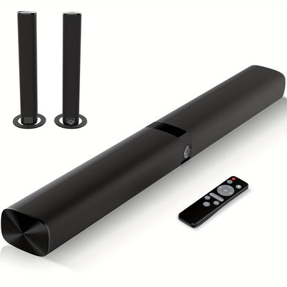 Soundbar for TV 120W 3D Stereo Bluetooth 5.0 Separable Sound Bar with Subwoofer – ARC Optical AUX for Smart TV 32-65 Inch with Remote Control | Home Theatre Audio Upgrade | ShopVora CA