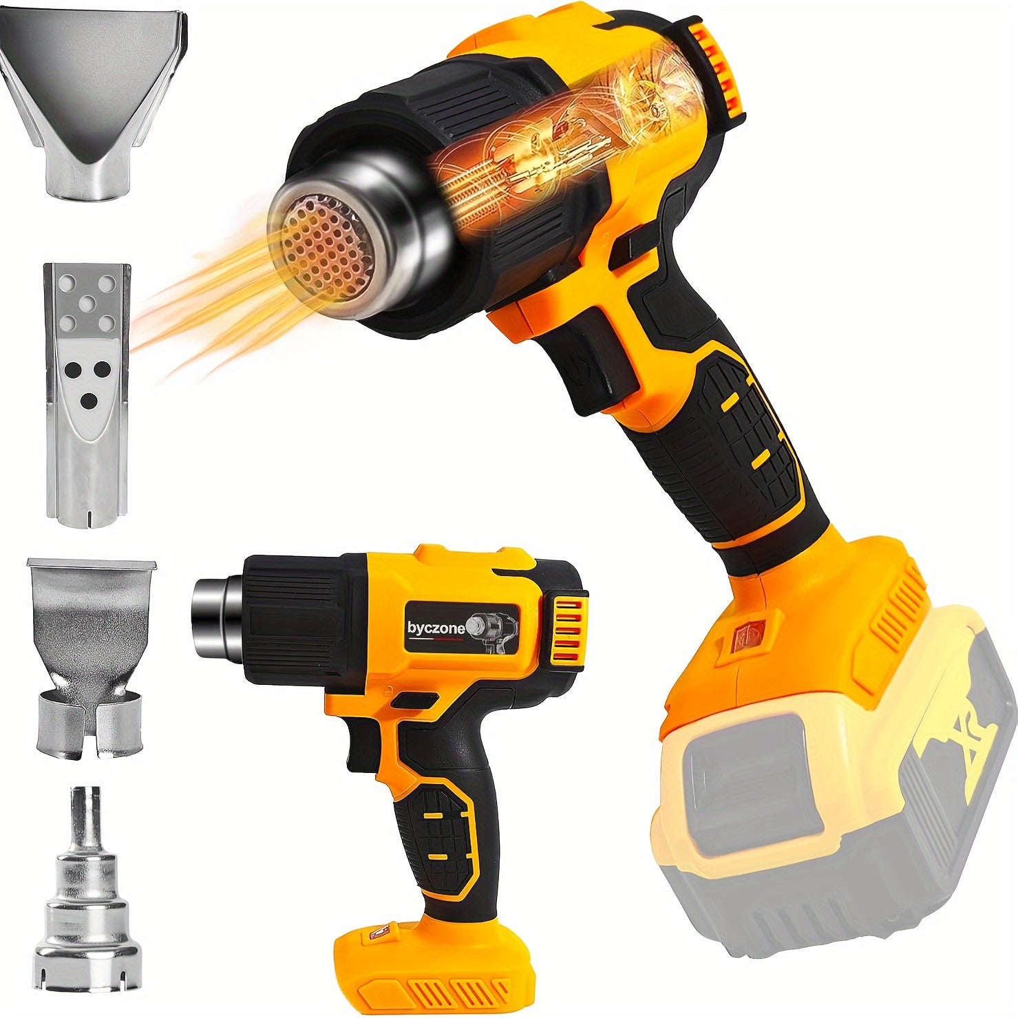 DeWalt 20V MAX Compatible Cordless Heat Gun – 1022°F Max Temp, Optional LCD Digital Display, for Shrink Wrap, Soldering, Crafts & Wire Connectors (Battery Not Included)