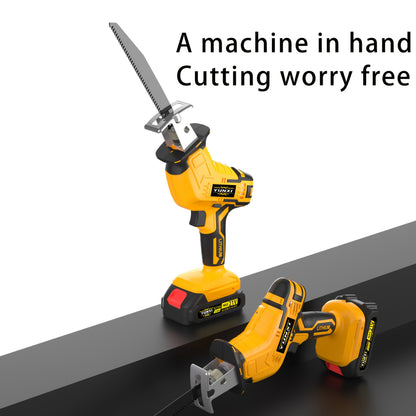 Cordless Lithium-Ion Reciprocating Saw – Lightweight DIY Electric Saw for Wood Metal PVC & Tree Cutting, Household & Outdoor Use, Upgraded Battery & Accessories Options, Gift for Dad
