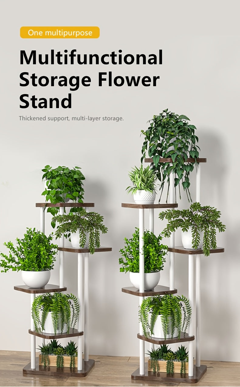Plant Stand 4/5/6 Layer Flower Rack Living Room Floor French Window Storage Rack Courtyard Garden Flower Rack Easy Storage Rack