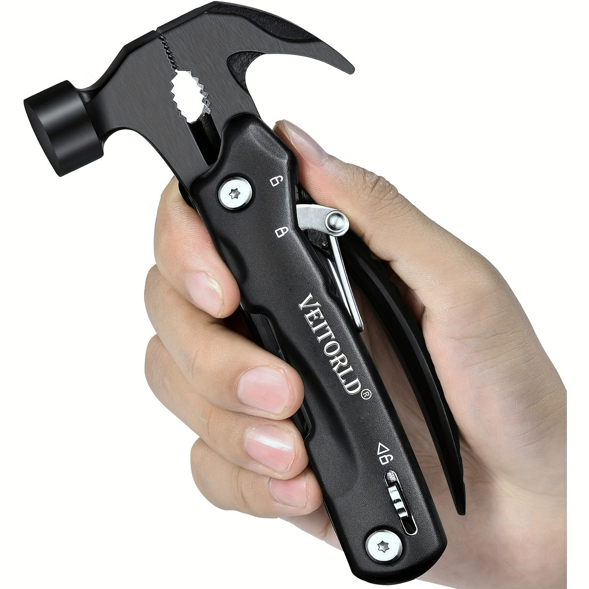 12-in-1 Survival Hammer Multitool – Hammer, Pliers, Screwdrivers & Bottle Opener, Compact Camping Hiking Emergency Tool, Gift for Dad & Men Canada