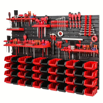 Screwdriver & Wrench Tool Organizer Set 30 39 49 98 Pcs – Storage Rack for Screws, Nuts, Nails & Small Hardware, Home Garage Workshop Studio, Father's Day Gift for Men