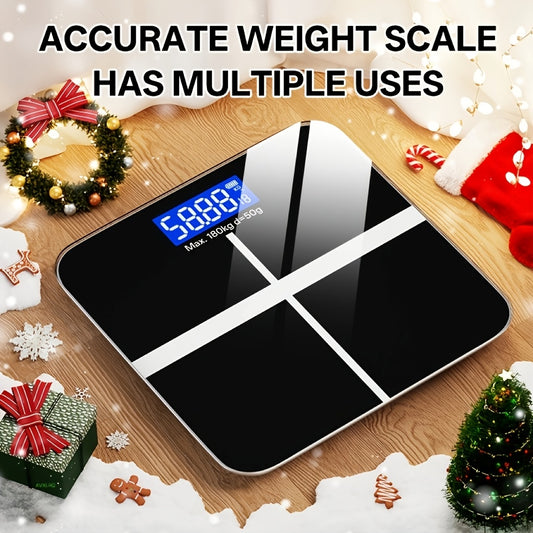396-Pound Weight Scale, Electronic Scale, Bathroom Scale, Personal Scale, High-Precision Weight Scale, with LCD High-Definition Display And Temperature Display (Switchable KG/LB Units) Large Platform, Durable And Safe, Random Color, Random Pattern