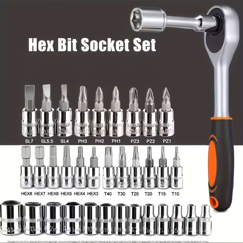 A Set of 46pcs Black Multi-Purpose Vehicle-Mounted Vehicle Repair Tool Box, Motorcycle Repair Tool Set with Plastic Storage Box, Suitable for Various Purposes Such As Automobiles, Motorcycles, Bicycles, Mechanical Repair And Maintenance