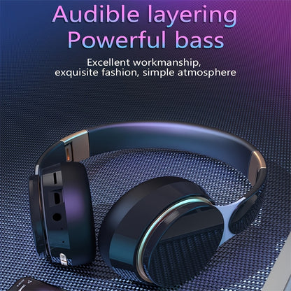 Wireless Over-Ear Headphones Bluetooth Foldable, Built-In Microphone, HD Sound Quality, Comfortable Padded Headset for School, PC, Tablet, TV & Travel – Black, Blue, White, Red, Green