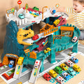 Dinosaur Race Track for Kids, Toy Car Ramp Track Dinosaur Toys Playset with 10 Cars for Kids Boys And Girls