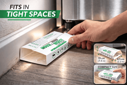 Sticky Mouse & Insect Glue Traps – Foldable Adhesive Capture Boards for Indoor Monitoring, Chemical-Free Unscented Mouse Sticky Traps, Flat or Tunnel Use for Kitchen Garage Storage Room – 15/50/100 Pack