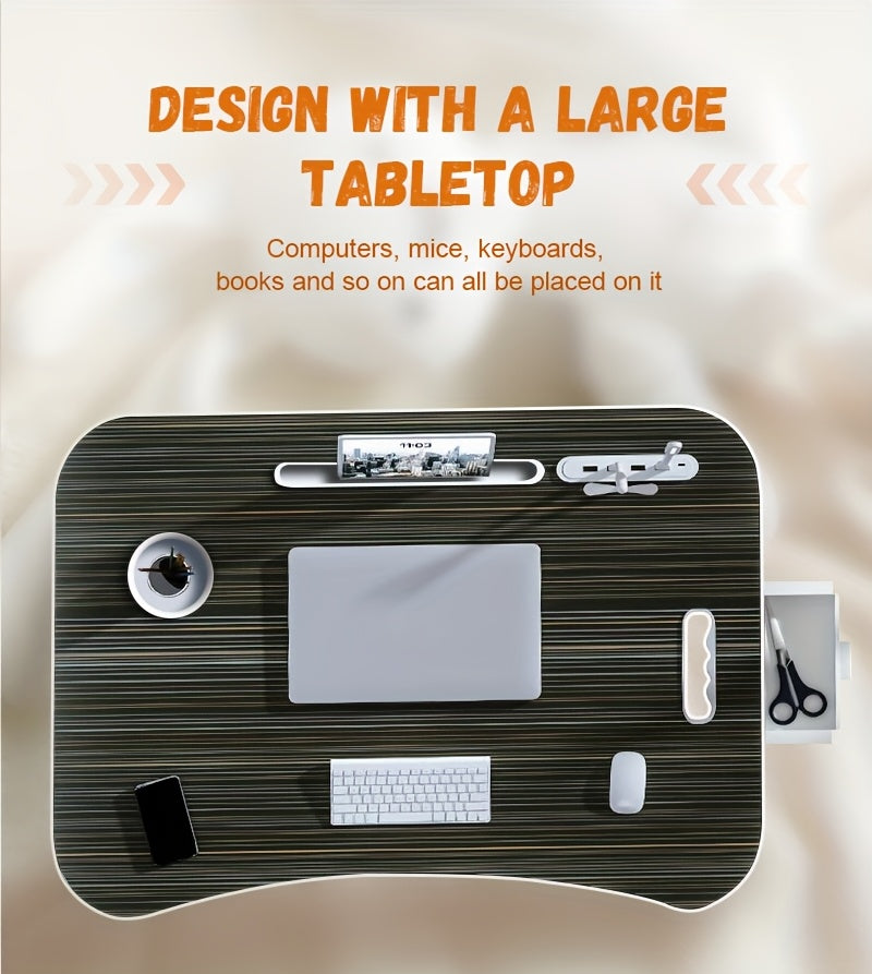 Portable Foldable Laptop Bed Desk, Multifunctional Tray Rack, Movable Office Desk - Study Desk, Suitable for Eating And Reading On Beds, Sofas, And Floors, No Assembly Required, Perfect Holiday Gift