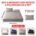 Waterproof Mattress Protector Set 2/3pcs, Thick Deep Pocket 9-15" Fitted Sheet & Pillowcase, Soft All-Season Bedding, Machine Washable – Twin Full Queen King, Multiple Colours