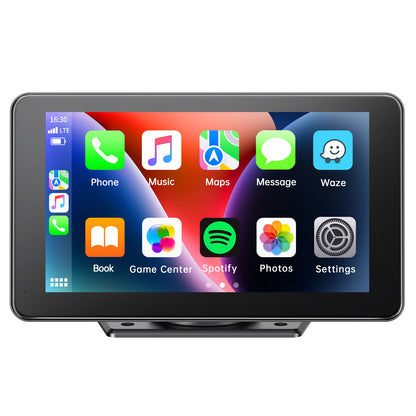 Portable Wireless CarPlay Screen for Car – 7"/9"/9.26" HD Display, Android Auto, GPS Navigation, Bluetooth, FM, AUX, AirPlay, Voice Control, Plug & Play for All Vehicles (Lamtto)