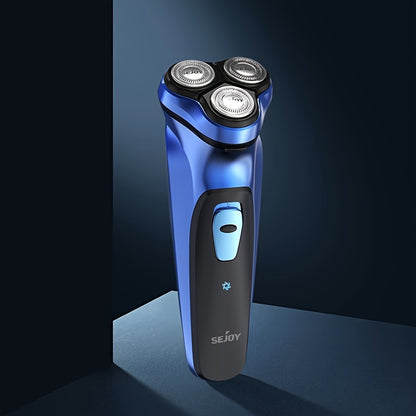 Sejoy Electric Shaver for Men with 3D Floating Head, Pop-Up Trimmer, LCD Display & 1-Hour Fast Charge – Rechargeable Cordless Razor, Perfect Valentine's Day & Father's Day Gift