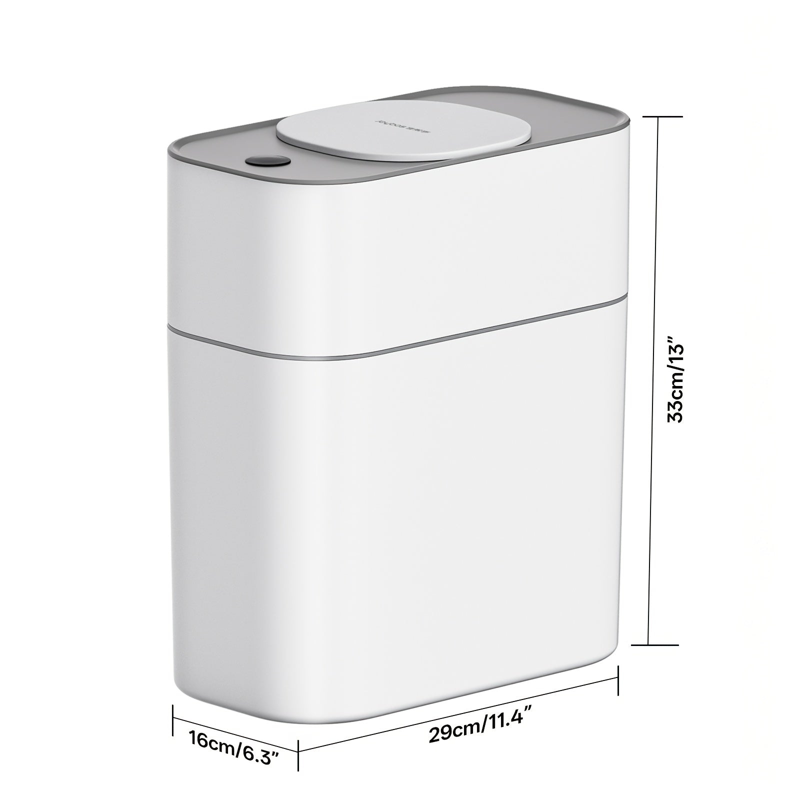 1pc Smart Slim Bathroom Trash Can with Lid, Battery Powered, Automatic Dustbin for Kitchen, Bedroom, Bathroom - No Battery Included