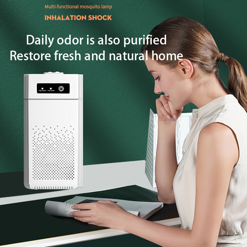 HEPA Air Purifier with Negative Ion Generator USB Powered – 51-150 m³/h Air Volume Odour & Dust Remover for Home Bedroom Office and Car Interior