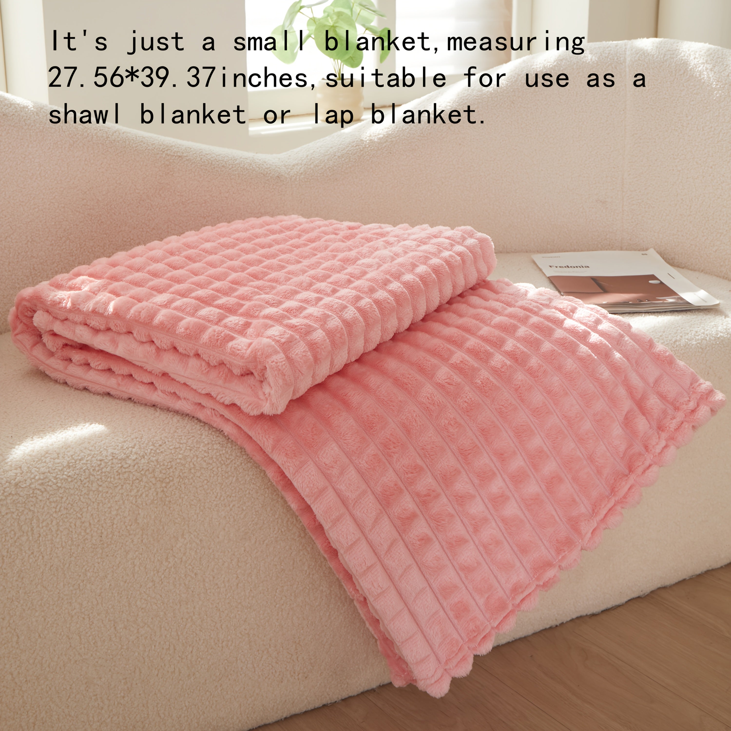 Soft Warm Throw Blanket All-Season Plush Sofa Blanket for Naps Office Camping Pet-Friendly Bedspread Multiple Sizes and Colors