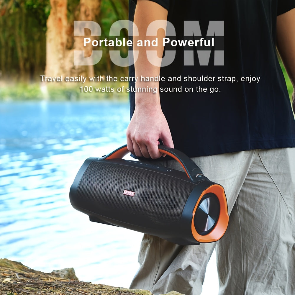 Outdoor Bluetooth Speaker 100W DOSS IPX6 Waterproof Portable Party Speaker with LED Lights – Bluetooth 5.3, 20H Playtime, 10400mAh Power Bank for Camping Beach BBQ | ShopVora CA