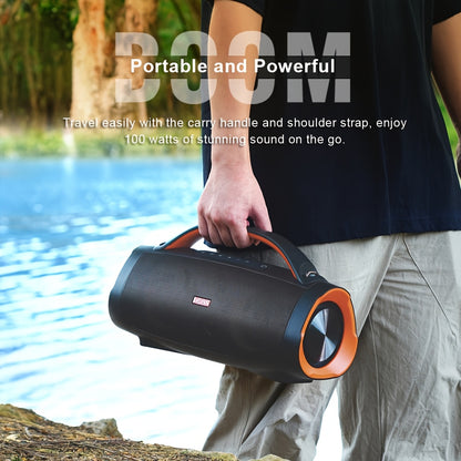 Outdoor Bluetooth Speaker 100W DOSS IPX6 Waterproof Portable Party Speaker with LED Lights – Bluetooth 5.3, 20H Playtime, 10400mAh Power Bank for Camping Beach BBQ | ShopVora CA
