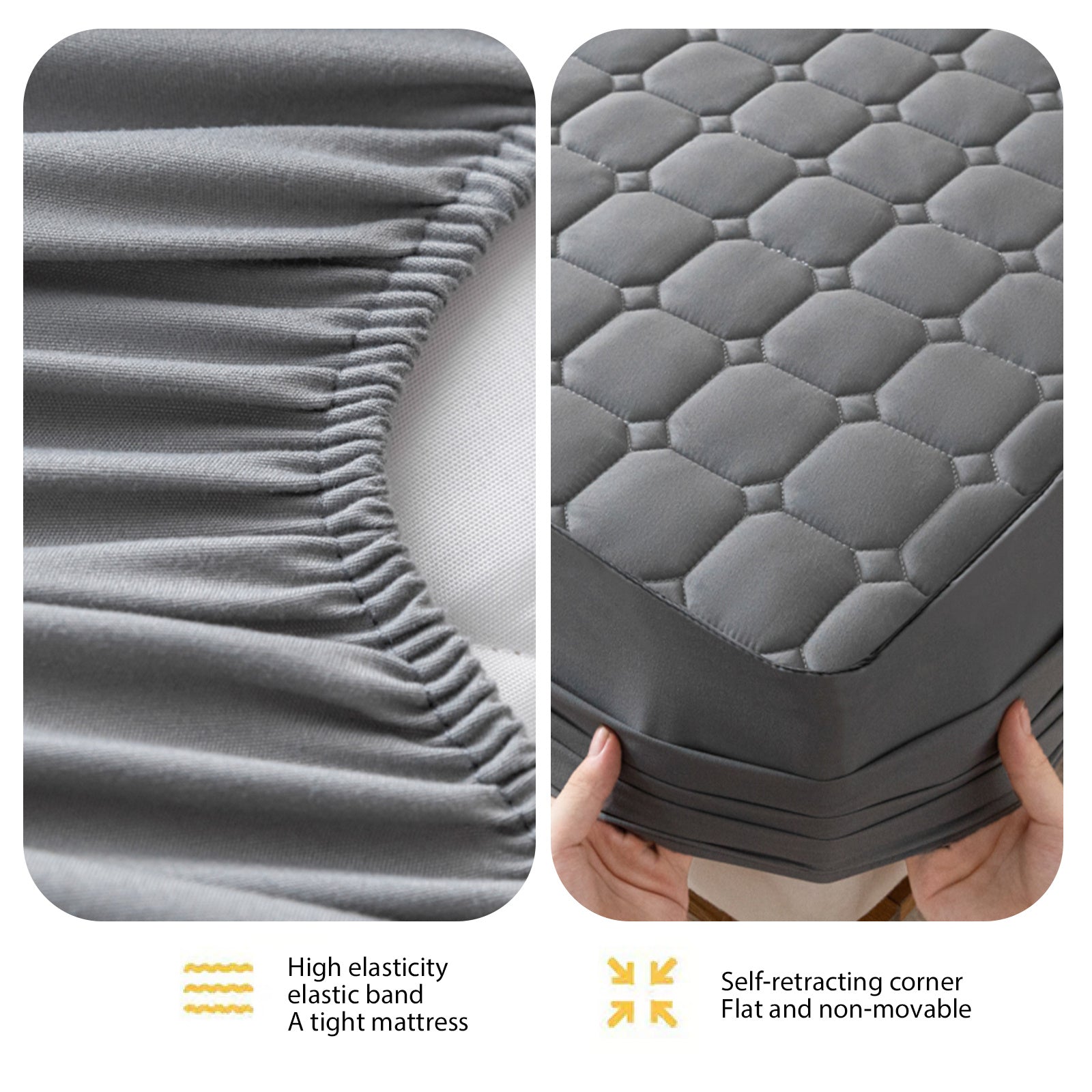 1pc Waterproof Soft Fitted Sheet, Bedding, Comfortable Multifunctional Mattress Protector, Suitable for Bedroom, Guest Room, Apartment, Machine Washable, Fade-Resistant - Perfect for Hotel and Home s, Full Size Sheets, (Excluding Pillowcase)
