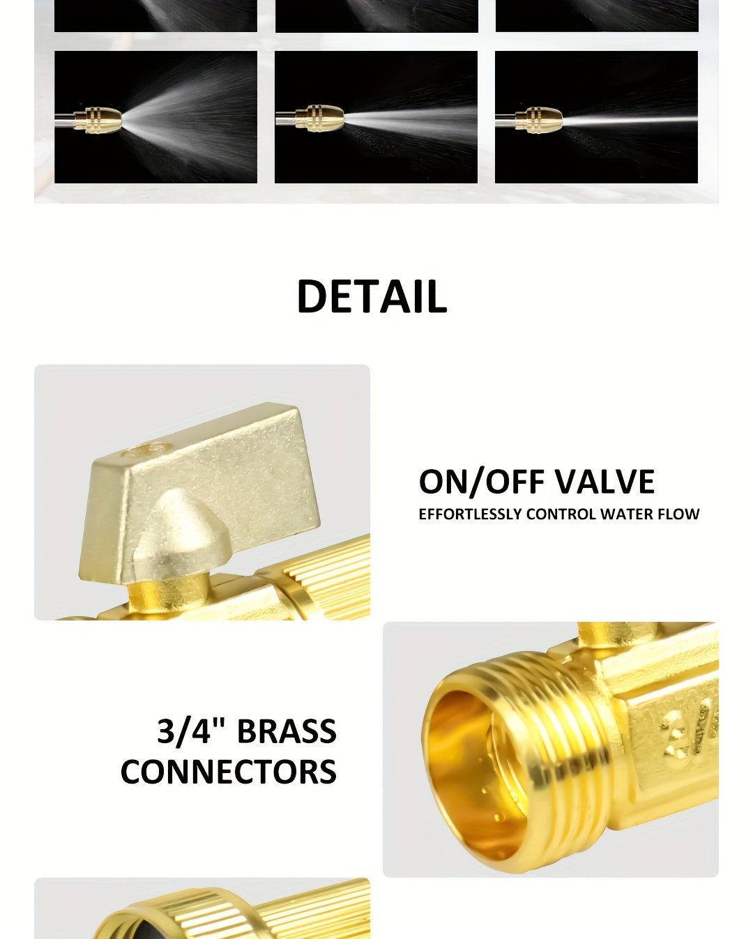 50FT/100FT/150FT Garden Hose | Flexible And Tangle-Free, Easy to Water And Wash | 10-Mode Nozzle (Immediate Connection) | Leak-Proof Brass Fittings | Includes Hose And Nozzle And Bonus (Green)