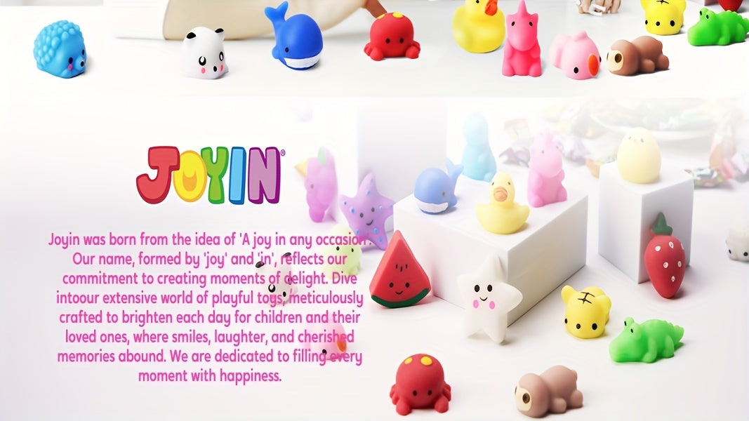 25pcs SYNCFUN Mochi Squishy Toys Suitable for Kids, Mini Squishy Mochi Relax Sensory Fidget Toys with TPR Material, Kawaii Party Favors for Birthday Gifts, Classroom Prizes, Basket Stuffers & Goodie Fillers (Random Assortment)