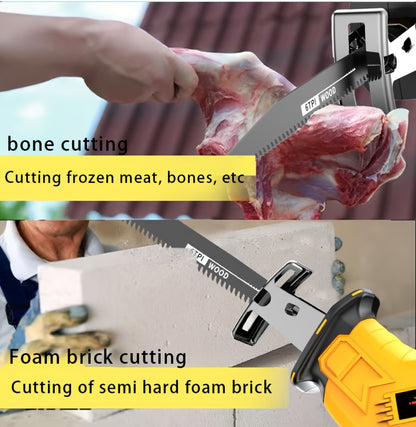 Cordless Reciprocating Saw with Blade – Lithium Battery Electric Saw for Cutting Trees, PVC, Wood & Soft Metal | Portable Handheld Power Tool for Home Renovation, Garden & Outdoor DIY Use