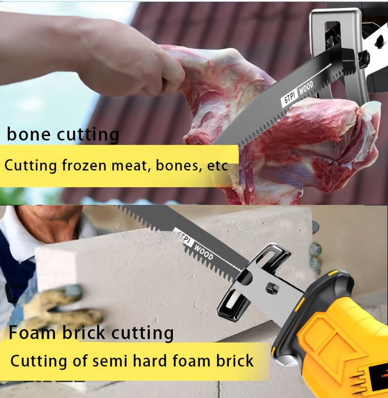2026 Lithium-ion Electronic Saw, Electric Cordless Saw, Cordless Reciprocating Saw, Suitable for Home and Outdoor Use, Suitable for Electric Reciprocating Saw, Cutting Trees, Thin Wooden Boards and Soft Metal Wood, a Gift for Boyfriends and Fathers!
