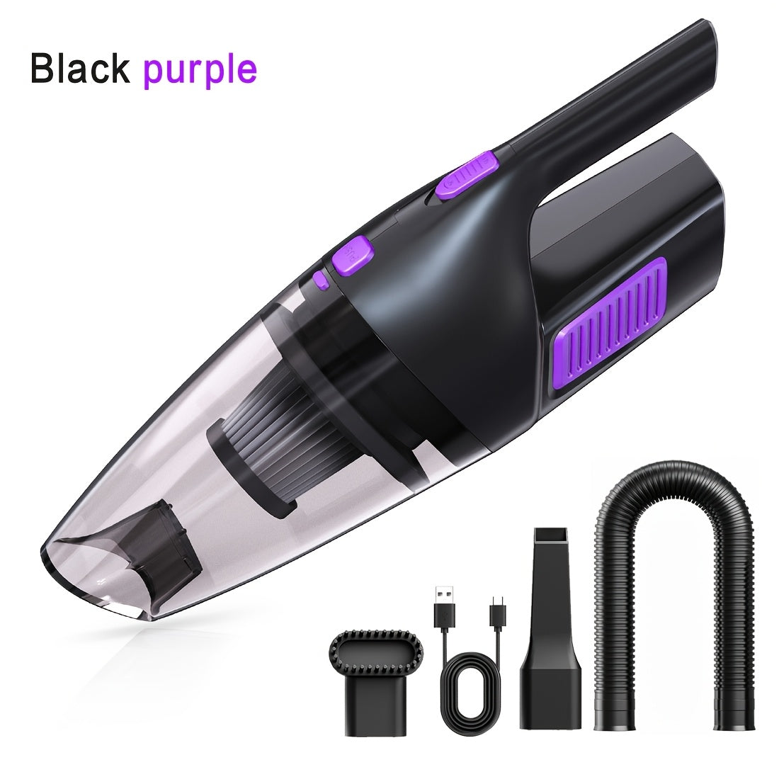 Portable Vacuum Cleaner 6800PA Powerful Suction – 2000mAh Cordless Handheld Vacuum for Car Interior, Home & Pet Hair, Quiet Operation, Women's Car Accessory & Gift
