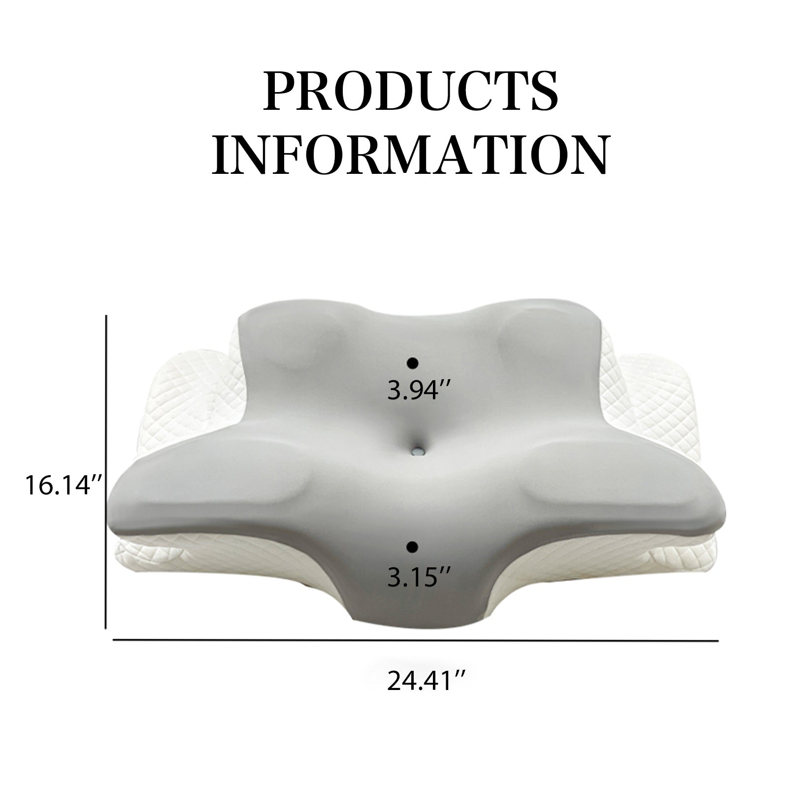 1pc Memory Foam Pillows Butterfly Shaped Relaxing Cervical Slow Rebound Neck Pillow Sleeping Orthopedic Pillow Bedding,Cervical Pillow for Neck and Shoulder, Memory Foam Neck Pillow, Upgraded Ergonomic Orthopedic Neck Support Pillow for Back Side Stomach