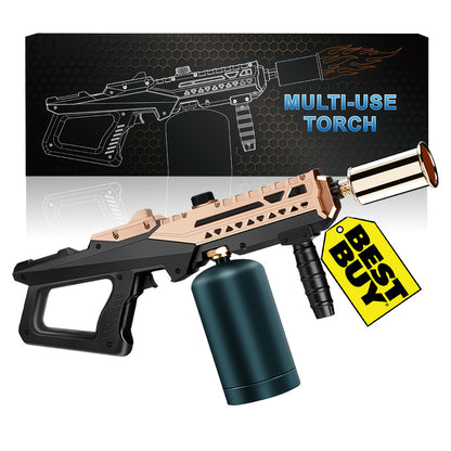 Propane Torch Gun with Adjustable Flame – High-Power Blow Torch for BBQ, Fire Pit, Campfire Starter, Weed Burning & Culinary Use | Lightweight Rifle-Style Design, Fun Outdoor Gift (Tank Not Included)