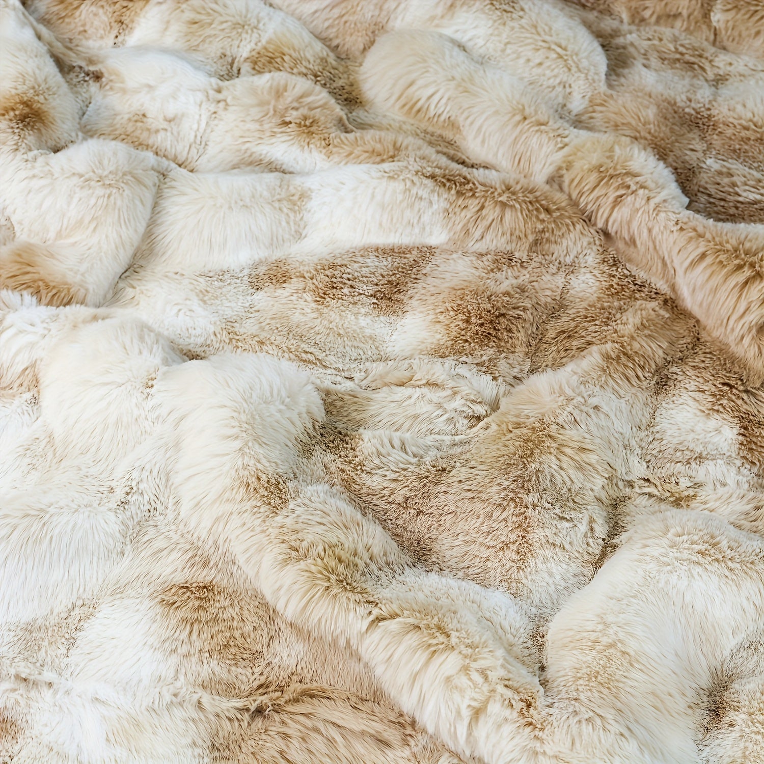 1pc Faux Fur Fleece Blanket - Super Soft, Warm & Cozy Throw for Couch, Bed, Travel - Plush Heavy Blanket for All Seasons, Gift Idea