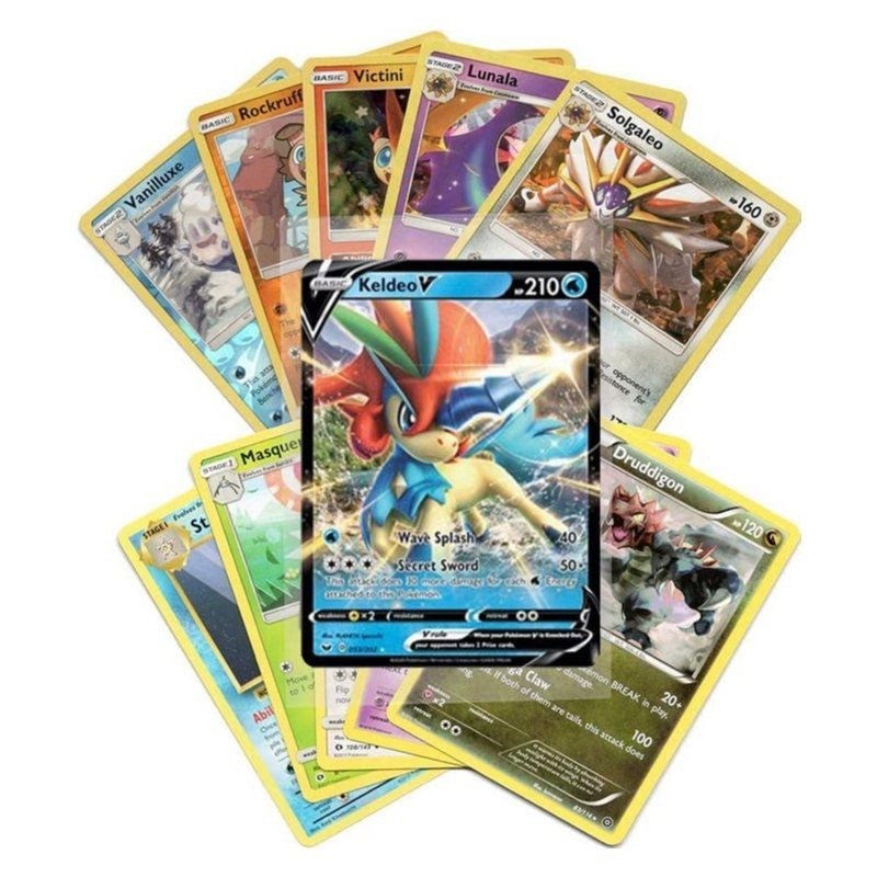Pokémon Cards 50-Pack Lot with Guaranteed Ultra Rare V/Vmax/Vstar/GX/EX + 5 Holos – No Duplicates, Authentic TCG Collection Bundle for Kids & Collectors Canada