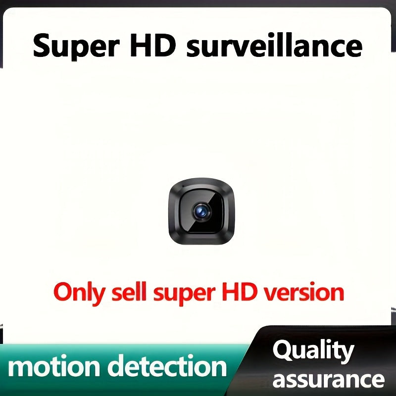 HD Mini Spy Camera WiFi 360° Wireless Home Security, Portable Micro Cam with Two-Way Audio Voice Recording, 300-Day Standby, Remote Mobile Monitoring – Indoor Nanny Cam