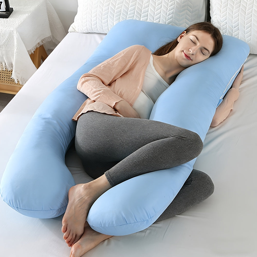 Full Body U-Shaped Maternity Pillow for Pregnant Women – Comfortable Companion & Back Belly Support Pillow, Also Perfect for Pets – Ideal Baby Shower & Holiday Gift for Expectant Mothers